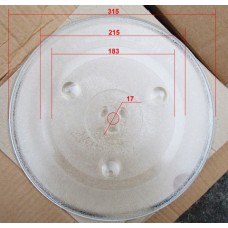 Тарелка для микроволновки 315mm (с крепл.10коп.) 9800053, N712, 4.63.060.30, см. N712