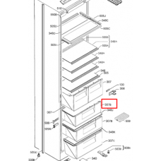 Ящик морозильной камеры для холодильника Electrolux (Электролюкс)/Zanussi/AEG- 2651107043