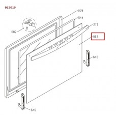 Стекло внешнее двери духовки GORENJE 249945