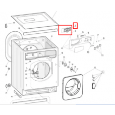 Плата управления LED для стиральной машины Indesit (Индезит) - 306714, 488000306714