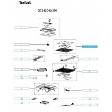 Тэн для гриля Tefal Inicio Grill Adjust GC242 верхний